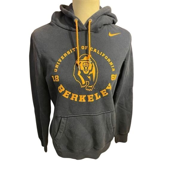 University of California Berkeley Women’s Nike Navy Blue & Gold Pullover Hoodie - Picture 2 of 9